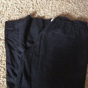 Black Linen Pants